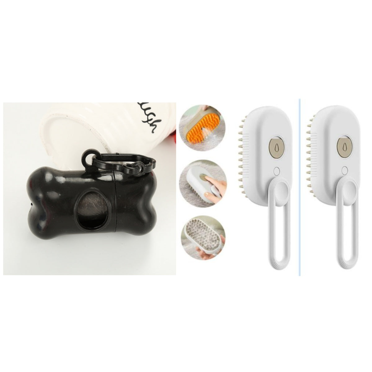 3-in-1 Steam Pet Grooming Brush — Self-Cleaning De-Shedder for Dogs & Cats
