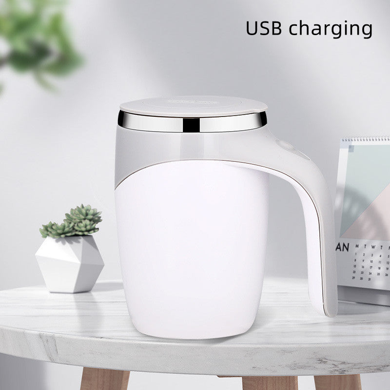 Self-Stirring Magnetic Coffee Mug — Rechargeable Auto-Mixing Cup