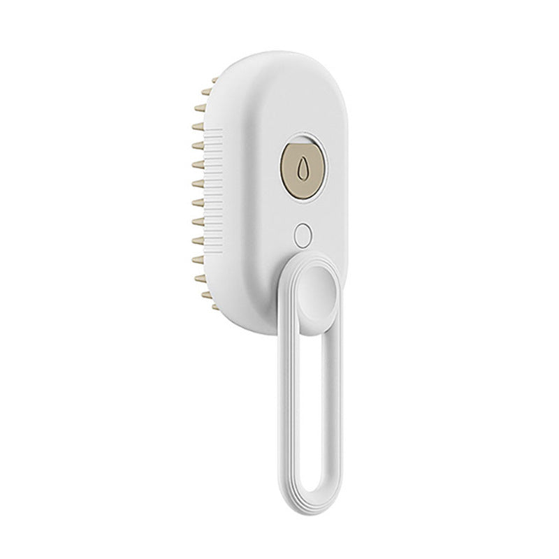 3-in-1 Steam Pet Grooming Brush — Self-Cleaning De-Shedder for Dogs & Cats