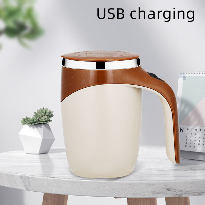 Self-Stirring Magnetic Coffee Mug — Rechargeable Auto-Mixing Cup