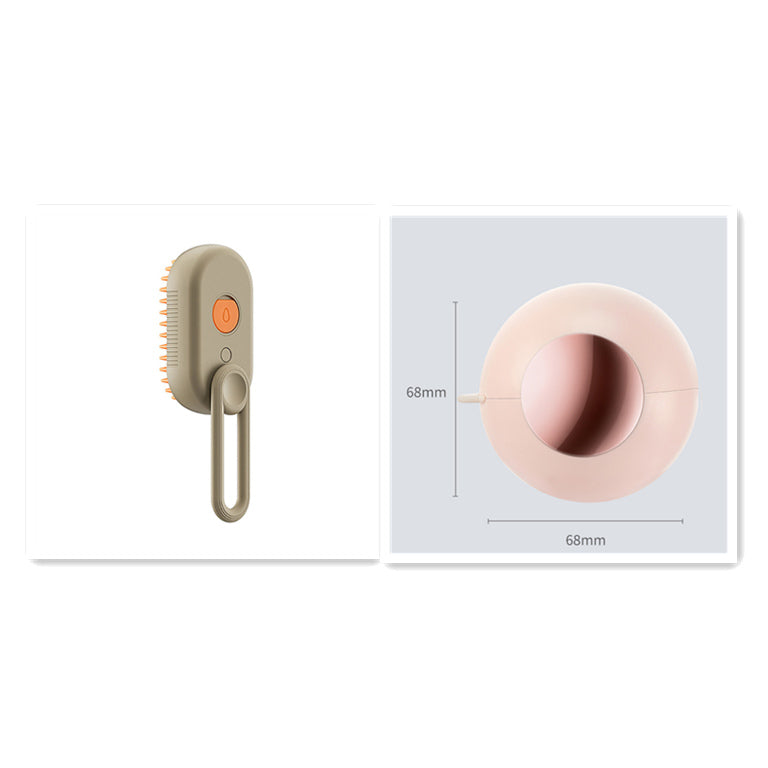 3-in-1 Steam Pet Grooming Brush — Self-Cleaning De-Shedder for Dogs & Cats