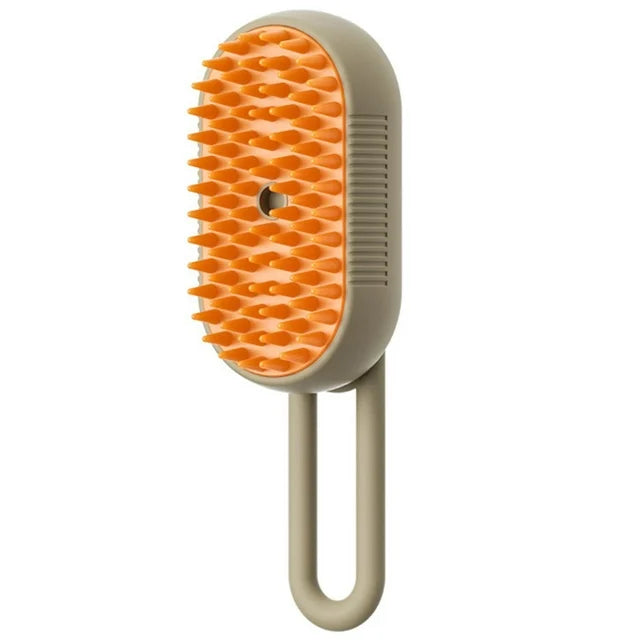 3-in-1 Steam Pet Grooming Brush — Self-Cleaning De-Shedder for Dogs & Cats