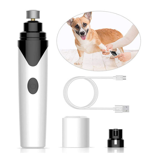 Electric Pet Nail Grinder — Quiet, Painless Trimmer for Dogs & Cats