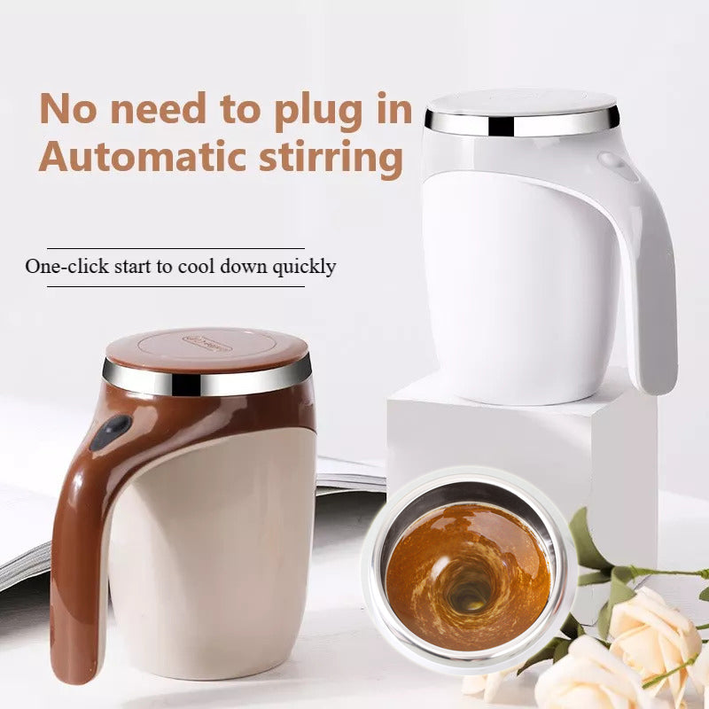 Self-Stirring Magnetic Coffee Mug — Rechargeable Auto-Mixing Cup
