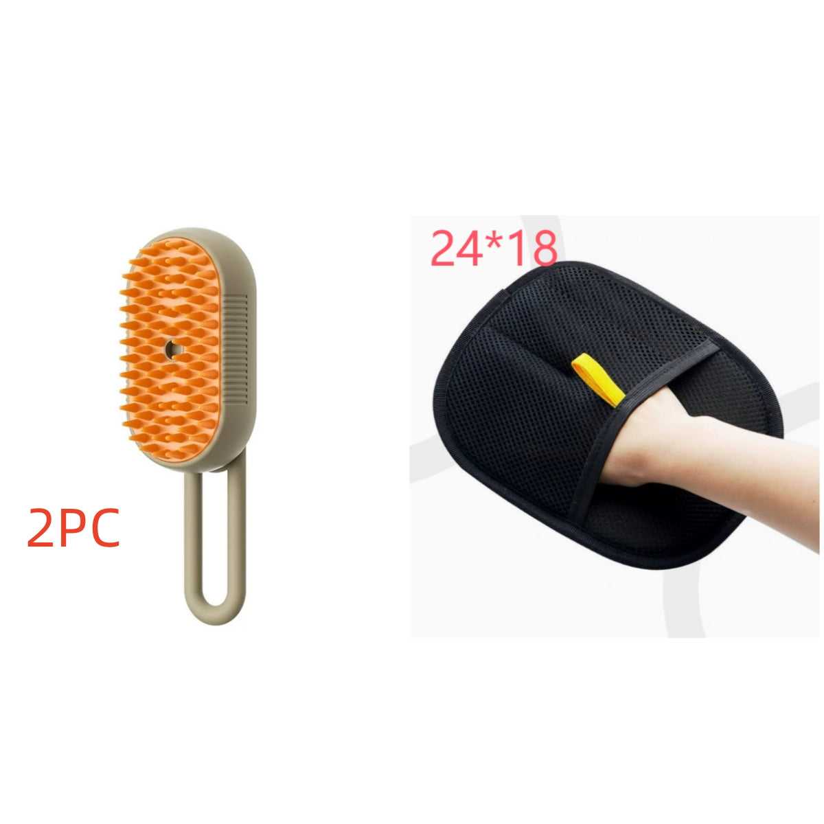 3-in-1 Steam Pet Grooming Brush — Self-Cleaning De-Shedder for Dogs & Cats