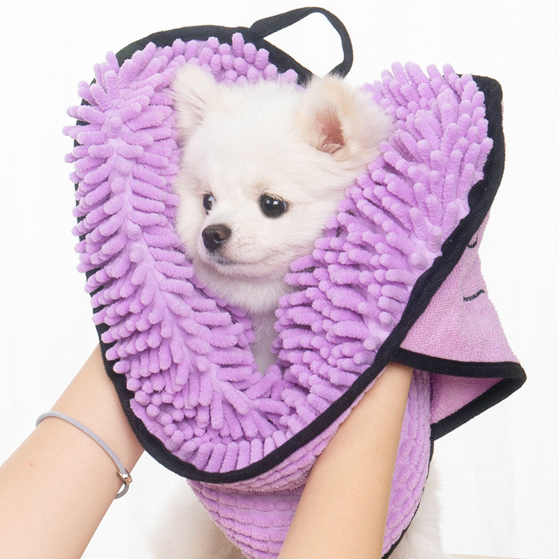 Microfiber Pet Bathrobe Towel — Super-Absorbent Quick-Dry for Dogs & Cats