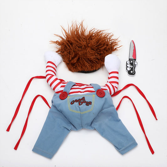 Halloween Pet Costume — Adjustable Cosplay Outfit for Dogs & Cats